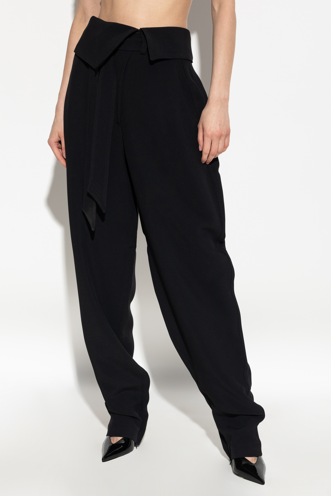 パンツ The Attico Tailored High-Waisted Trousers With Cross-Back The Attico High-waisted trousers | Women's Clothing | Vitkac